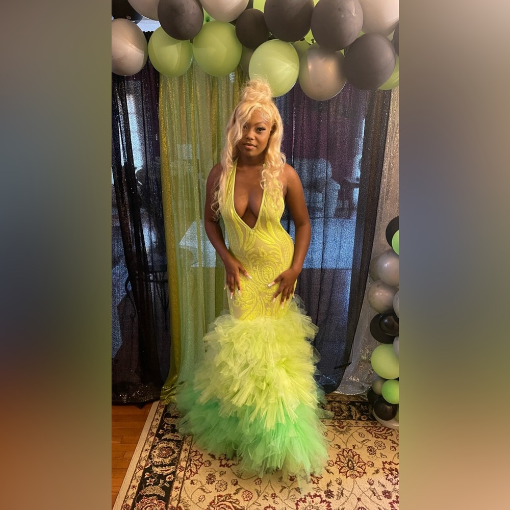 Lime Green Prom Dress